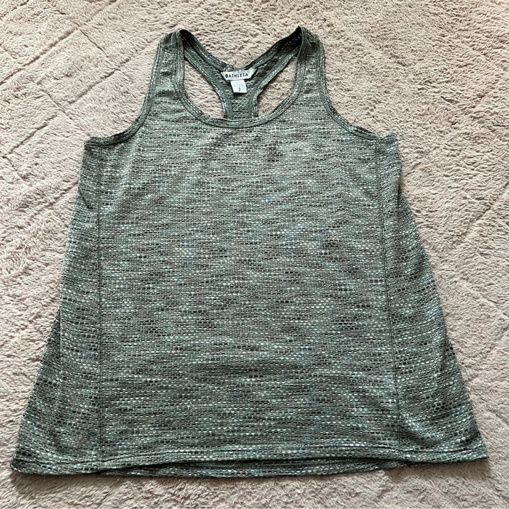Athleta Ultimate Scoop Mesh Tank Top Workout Athletic Gym Running Yoga Sz‎ S